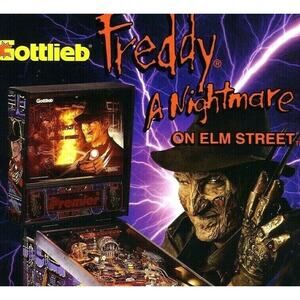 Freddy A Nightmare On Elm Street Pinball Flyer Monsters Horror Art NOS Oversize